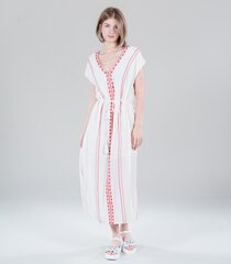Vila женское платье 14075273*01, натурально-белый/красный 5713788686940 цена и информация | Платье | kaup24.ee