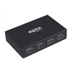 HDMI lüliti approx! APPC31V2 4K Must цена и информация | Адаптеры и USB-hub | kaup24.ee