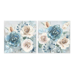 Maal DKD Home Decor Kwiaty (80 x 3 x 80 cm) (2 pcs) hind ja info | Seinapildid | kaup24.ee