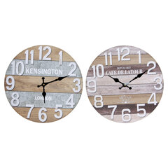 Seinakell DKD Home Decor Cottage Puit MDF (2 pcs) (34 x 4 x 34 cm) цена и информация | Часы | kaup24.ee