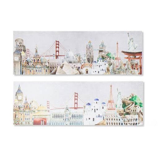 Maal DKD Home Decor (2 pcs) (90 x 2 x 30 cm) цена и информация | Seinapildid | kaup24.ee