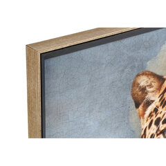 Картина DKD Home Decor, Леопард (74 x 3 x 97 cm) цена и информация | Настенные деревянные декорации | kaup24.ee