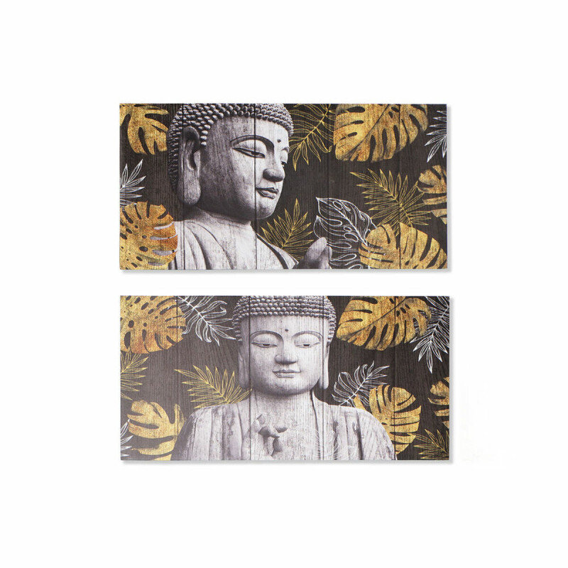 Maal DKD Home Decor Buddha (80 x 1.8 x 40 cm) (2 pcs) hind ja info | Seinapildid | kaup24.ee