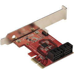 Карта PCI Startech 4P6G-PCIE-SATA-CARD цена и информация | Регуляторы | kaup24.ee