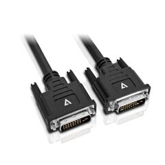 Кабель DVI V7 V7DVIDVI-5M-BLK-1E   Чёрный 5 m цена и информация | Кабели и провода | kaup24.ee