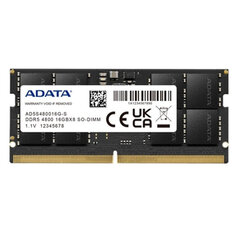 Память RAM Adata AD5S480016G-S 16 GB DDR5 4800 MHZ 16 Гб цена и информация | Оперативная память (RAM) | kaup24.ee