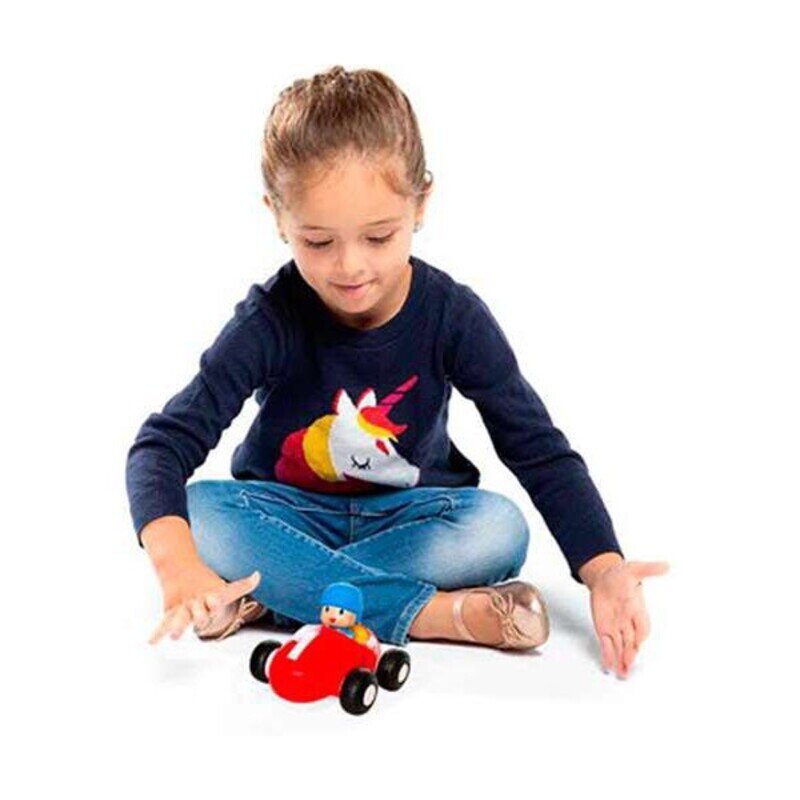 Võidusõiduauto Pocoyó Bandai Sinine Punane (12 cm) hind ja info | Poiste mänguasjad | kaup24.ee