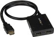 HDMI - 2 x HDMI adapter Startech ST122HD4KU цена и информация | Kaablid ja juhtmed | kaup24.ee