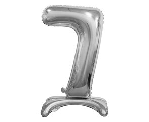 Фольгированный шар цифра "7", 74 см, цвет: серебро (BC-ASS7) 9427 цена и информация | Шары | kaup24.ee