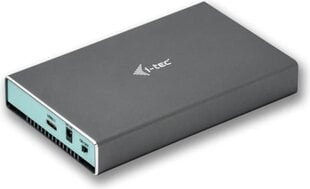i-tec MySafe USB-C / USB 3.0 2x M.2 SSD Raid väline ümbris цена и информация | Чехлы для внешних жестких дисков | kaup24.ee