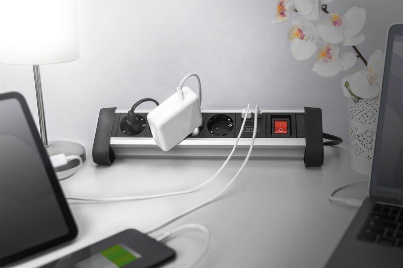 Digitus Power Strip Office 45 ° paigutus цена и информация | Pikendusjuhtmed, kaablid | kaup24.ee