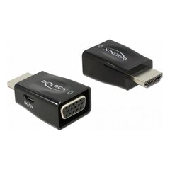 Адаптер HDMI—VGA DELOCK 65902 1920 px Чёрный цена и информация | Адаптер Aten Video Splitter 2 port 450MHz | kaup24.ee
