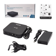 Док / зарядная база i-Tec C31DUALDPDOCKPD65W цена и информация | Адаптеры и USB-hub | kaup24.ee