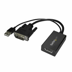 Адаптер для DisplayPort на DVI Startech DVI2DP2              Чёрный цена и информация | Адаптеры и USB-hub | kaup24.ee