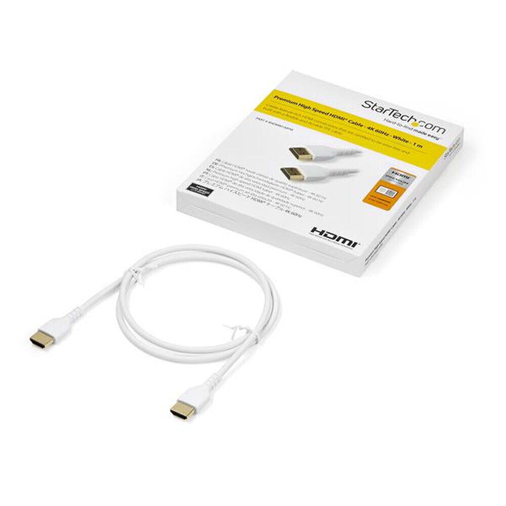 HDMI kabelis Startech RHDMM1MPW, 1 m цена и информация | Kaablid ja juhtmed | kaup24.ee