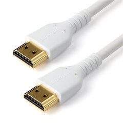 Кабель HDMI Startech RHDMM1MPW            4K Ultra HD 1 m Белый цена и информация | Кабели и провода | kaup24.ee
