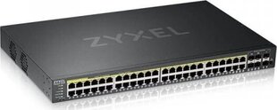 Сетевой коммутатор Zyxel GS2220-50HP-EU0101F Управляемый L2 Gigabit Ethernet (10/100/1000) Power over Ethernet (PoE) Черный цена и информация | Коммутаторы (Switch) | kaup24.ee