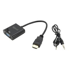 Кабель HDMI iggual IGG317303 WUXGA, чёрный цена и информация | Адаптеры и USB-hub | kaup24.ee