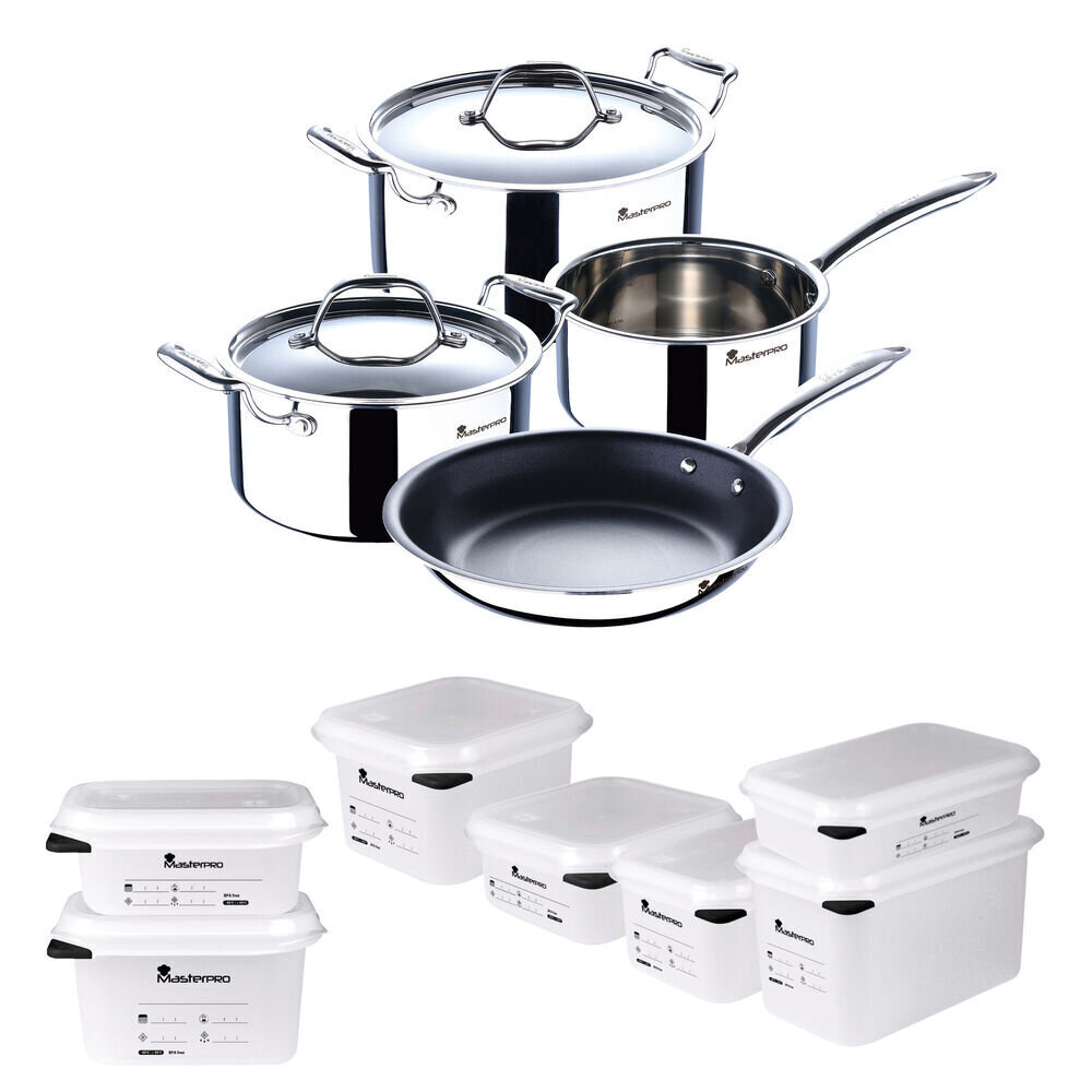 Masterpro Cookware Triply elemendid kööki цена и информация | Potid ja kiirkeedupotid | kaup24.ee