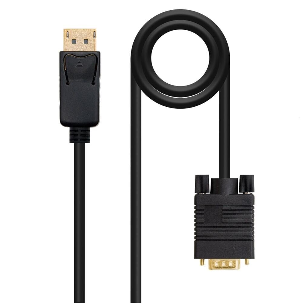 DisplayPort – VGA adapter Nanocable 10.15.4402, 2m hind ja info | Kaablid ja juhtmed | kaup24.ee