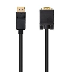 Адаптер для DisplayPort на VGA NANOCABLE 10.15.4402 (2 m) Чёрный цена и информация | Кабели и провода | kaup24.ee