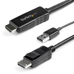 Адаптер для DisplayPort на HDMI Startech HD2DPMM3M            3 m Чёрный цена и информация | Кабели и провода | kaup24.ee