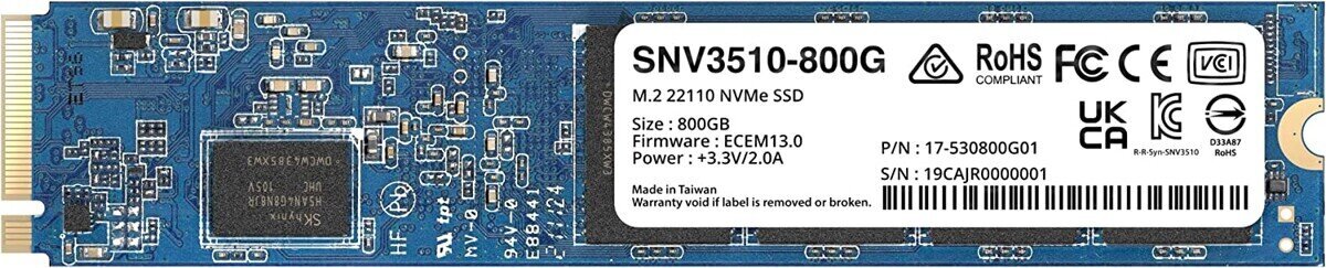 Synology SNV3510-800G 800 GB цена и информация | Sisemised kõvakettad (HDD, SSD, Hybrid) | kaup24.ee