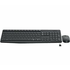 Беспроводная клавиатура и мышь Logitech MK235, серого цвета цена и информация | Клавиатуры | kaup24.ee