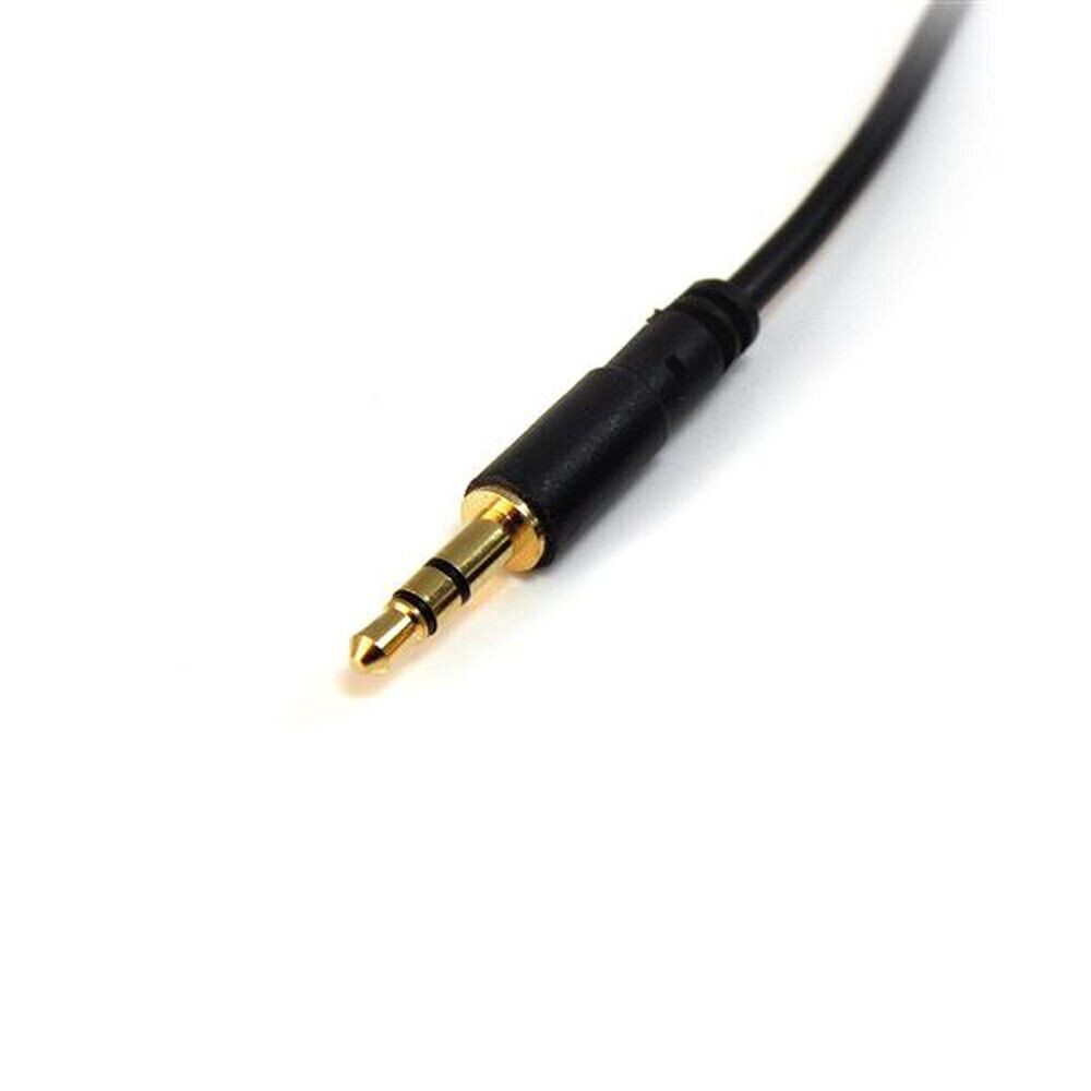 Audiokaabel Startech MU10MMS   3 m Must hind ja info | Kaablid ja juhtmed | kaup24.ee
