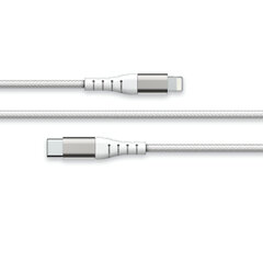 Кабель USB-C—Lightning Big Ben Interactive FPLICMFI2MW (2 m) Белый цена и информация | Кабели и провода | kaup24.ee