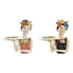 Dekoratiivkuju DKD Home Decor Kandik Punane Must Metall Vaik Frida (2 Ühikut) (25 x 17 x 27 cm) цена и информация | Детали интерьера | kaup24.ee