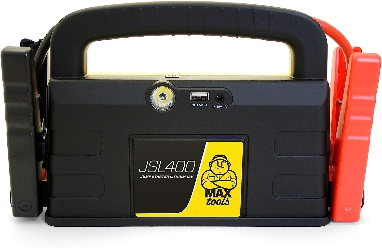 MaxTools JSL400, professionaalne 2400-Litiumi hädaolukorra starter suurte 12 V diisel- ja bensiinisõidukite jaoks, võimas ja ohutu 12 V korduv, elektripank USB-ga ja algkaabel, 800A 800A цена и информация | Auto akulaadijad | kaup24.ee