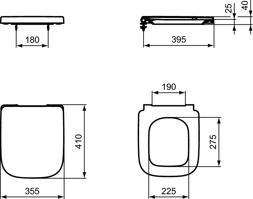 Wc prill-laud I.Life S IdealStandard Soft Close hind ja info | WC-poti tarvikud | kaup24.ee