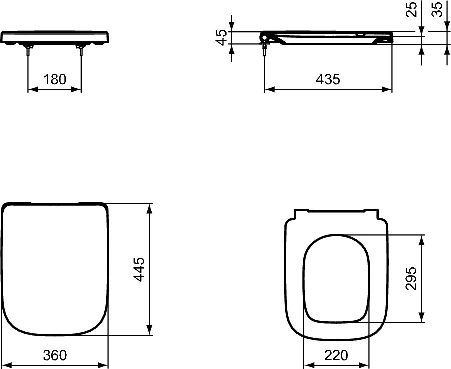 Wc prill-laud I.Life B IdealStandard Soft Close hind ja info | WC-poti tarvikud | kaup24.ee