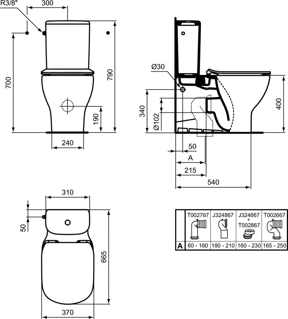 Wc pott Tesi IdealStandard, must hind ja info | WС-potid | kaup24.ee