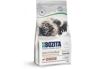 Bozita indoor&amp;sterile reindeer 400g цена и информация | Сухой корм для кошек | kaup24.ee