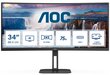 AOC V5 CU34V5C 34" Wide Quad HD LED CU34V5C/BK hind ja info | Monitorid | kaup24.ee