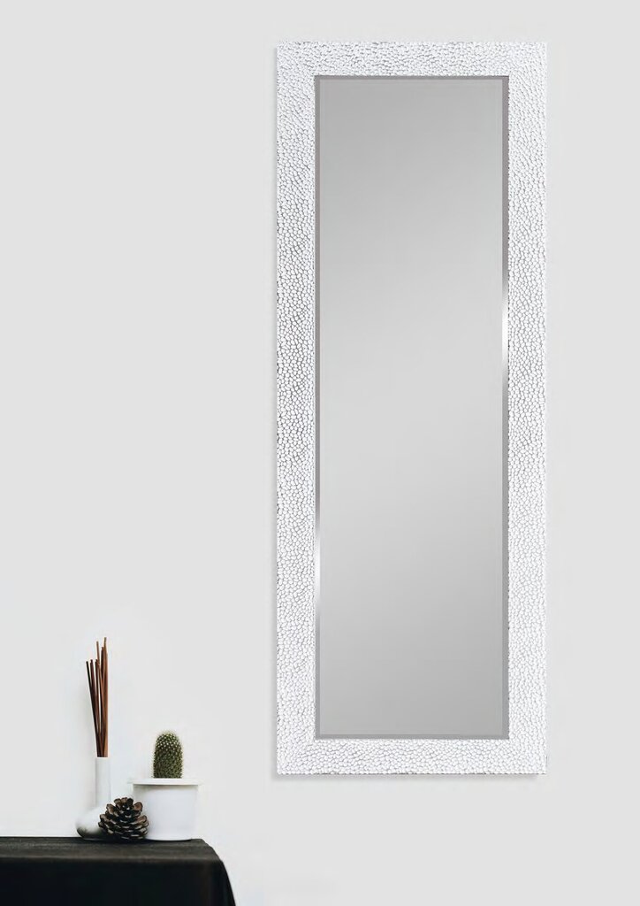 Peegel Amy 70 x 170 cm, valge/kroom hind ja info | Peeglid | kaup24.ee