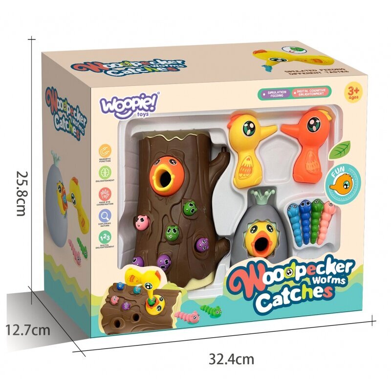 Arcade mäng Woopie - Catch the worm hind ja info | Arendavad mänguasjad | kaup24.ee
