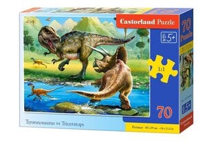 Castorland Tyrannosaurus vs Triceratops, 70 tk. hind ja info | Pusled | kaup24.ee