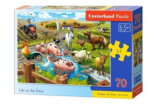 Castorland Life on the Farm Puzzle, 70 tükki цена и информация | Пазлы | kaup24.ee