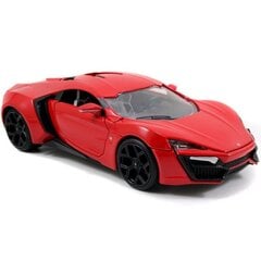 JADA Fast and Furious Car Lykan Hypersport 1:24 цена и информация | Развивающий мелкую моторику - кинетический песок KeyCraft NV215 (80 г) детям от 3+ лет, бежевый | kaup24.ee