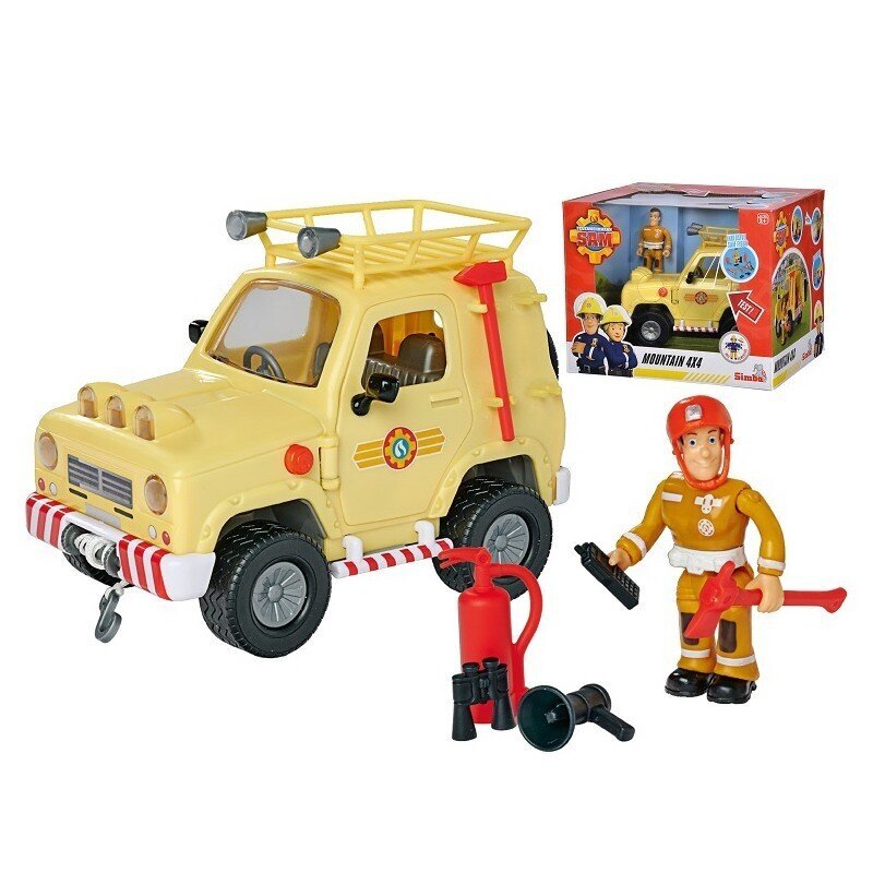 Tuletõrjuja Sam Jeep Rescue Action Figuur Sam hind ja info | Poiste mänguasjad | kaup24.ee
