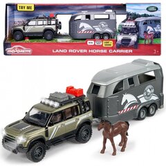 Автомобиль Majorette Grand Jockey Set Land Rover 3776000 цена и информация | Развивающий мелкую моторику - кинетический песок KeyCraft NV215 (80 г) детям от 3+ лет, бежевый | kaup24.ee