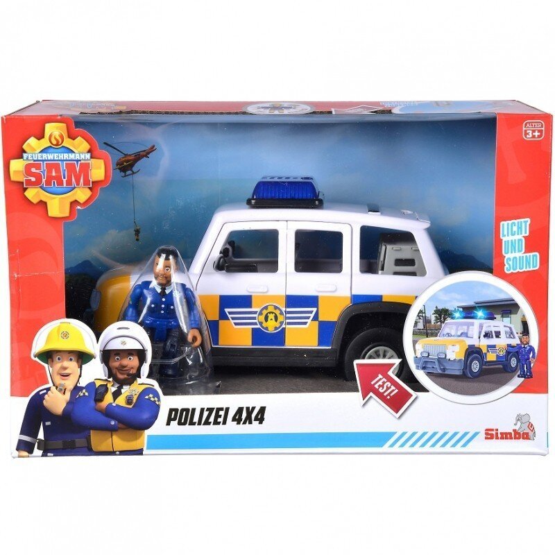 Tuletõrjuja Sam Jeep Politsei Malcolm tegevusfiguur hind ja info | Poiste mänguasjad | kaup24.ee