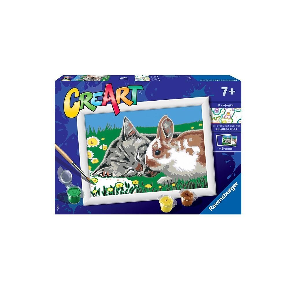 Värvimisraamat CreArt lastele Kassipojad heinamaal hind ja info | Värviraamatud | kaup24.ee