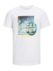 Jack & Jones laste T-särk 12214084*03, valge hind ja info | Poiste särgid | kaup24.ee