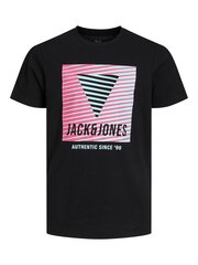 Jack & Jones laste T-särk 12214084*01, must hind ja info | Poiste särgid | kaup24.ee