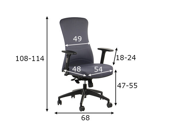 Kontoritool Stema Kenton, hall hind ja info | Kontoritoolid | kaup24.ee