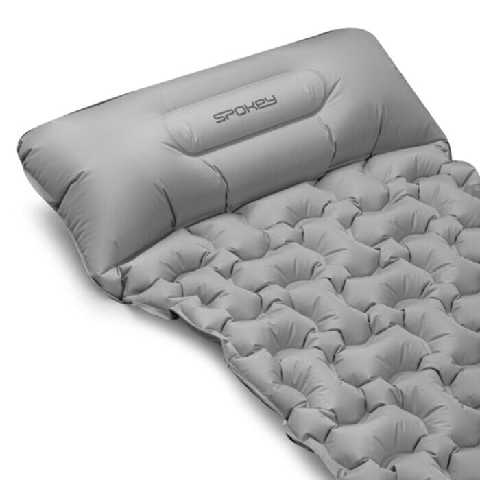 Täispuhutav matt Spokey Air Bed, ühene, 213x62 cm, hall hind ja info | Matkamadratsid, matkamatid | kaup24.ee